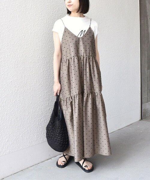 SHIPS / シップス ロング・マキシ丈ワンピース | 《予約》SHIPS Colors:〈手洗い可能〉カット ドビー キャミ ワンピース◆ | 詳細14