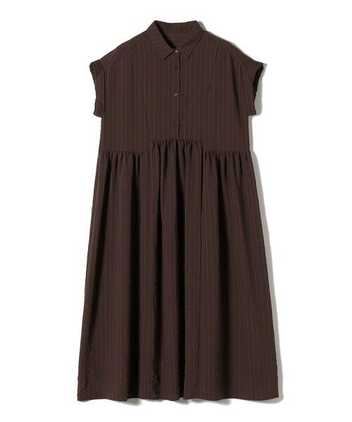 SHIPS / シップス ロング・マキシ丈ワンピース | 《予約》SHIPS Colors:〈手洗い可能〉ナイロンレーヨン ストライプ シャツ ワンピース◆ | 詳細11