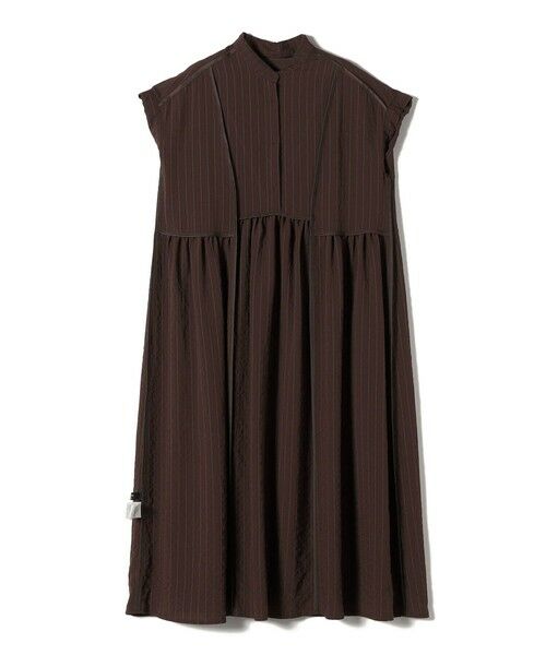 SHIPS / シップス ロング・マキシ丈ワンピース | 《予約》SHIPS Colors:〈手洗い可能〉ナイロンレーヨン ストライプ シャツ ワンピース◆ | 詳細13