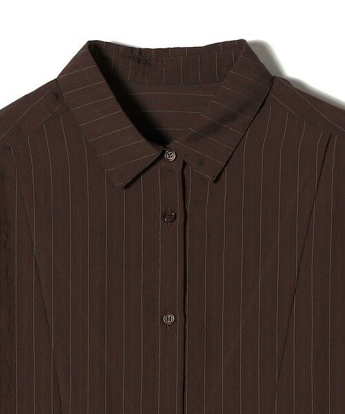 SHIPS / シップス ロング・マキシ丈ワンピース | 《予約》SHIPS Colors:〈手洗い可能〉ナイロンレーヨン ストライプ シャツ ワンピース◆ | 詳細15