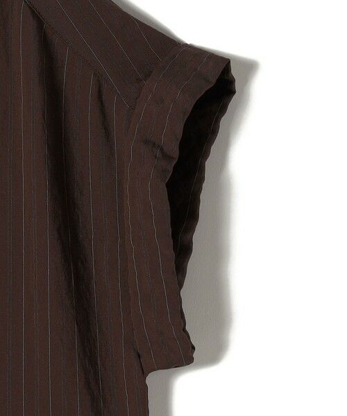 SHIPS / シップス ロング・マキシ丈ワンピース | 《予約》SHIPS Colors:〈手洗い可能〉ナイロンレーヨン ストライプ シャツ ワンピース◆ | 詳細16