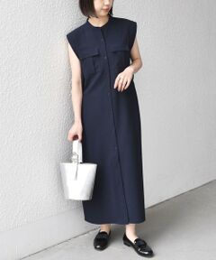 SHIPS / シップス ロング・マキシ丈ワンピース | 《予約》SHIPS Colors:〈手洗い可能〉サイド ベルト シャツ ワンピース◆