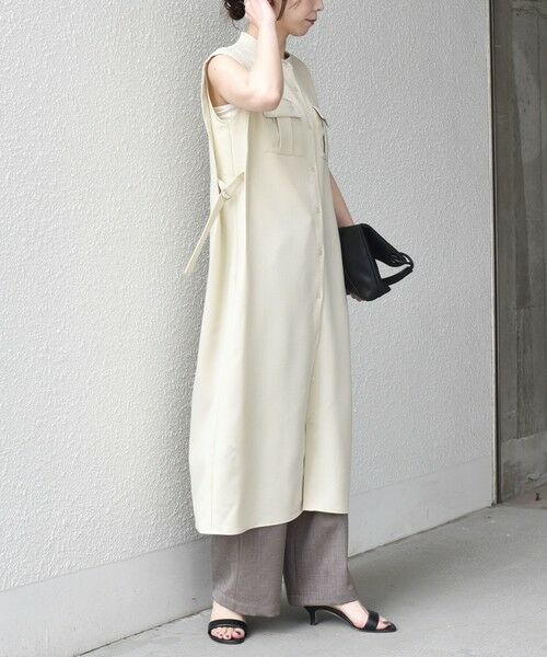 SHIPS / シップス ロング・マキシ丈ワンピース | 《予約》SHIPS Colors:〈手洗い可能〉サイド ベルト シャツ ワンピース◆ | 詳細6