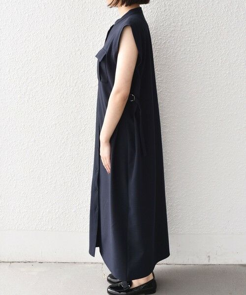 SHIPS / シップス ロング・マキシ丈ワンピース | 《予約》SHIPS Colors:〈手洗い可能〉サイド ベルト シャツ ワンピース◆ | 詳細20