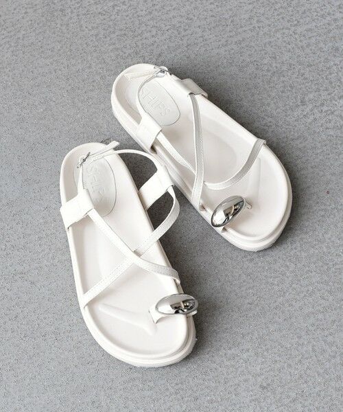 SHIPS / シップス サンダル | 《予約》SHIPS Colors:トゥリング クロス ストラップ サンダル◆ | 詳細9
