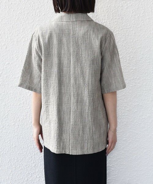 SHIPS / シップス テーラードジャケット | 《予約》SHIPS Colors:〈手洗い可能〉バンピー スラブ ショートスリーブ ジャケット◆ | 詳細9