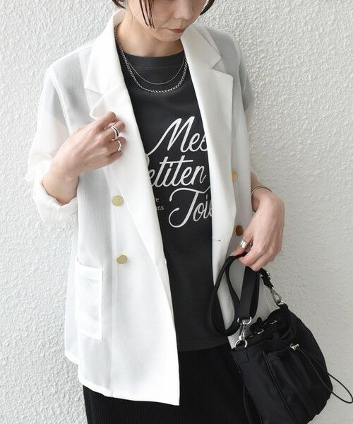 SHIPS / シップス テーラードジャケット | SHIPS Colors:〈手洗い可能〉メッシュ テーラード ジャケット | 詳細7