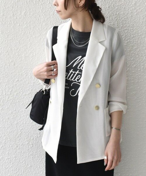 SHIPS / シップス テーラードジャケット | SHIPS Colors:〈手洗い可能〉メッシュ テーラード ジャケット | 詳細8