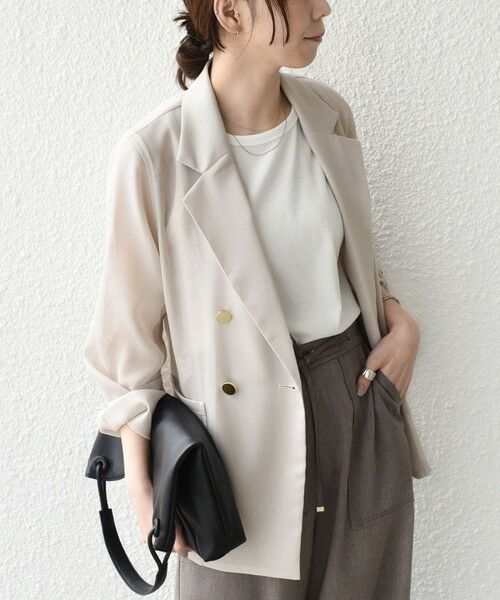 SHIPS / シップス テーラードジャケット | SHIPS Colors:〈手洗い可能〉メッシュ テーラード ジャケット（ベージュ）