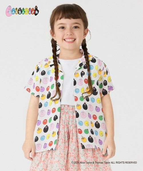 SHIPS / シップス シャツ・ブラウス | SHIPS Colors:〈洗濯機可能〉80〜130cm / バーバパパ レーヨン プリント シャツ（ライトホワイト）