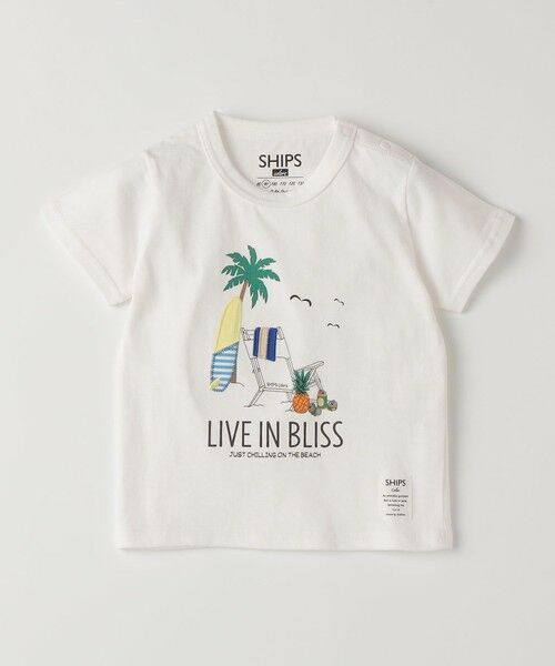 SHIPS / シップス Tシャツ | SHIPS Colors:80〜130cm / パッチワーク 刺繍 Tシャツ | 詳細1