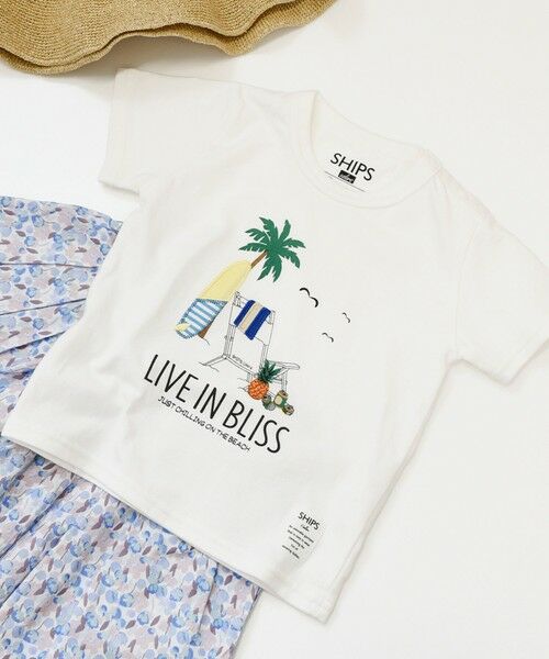 SHIPS / シップス Tシャツ | SHIPS Colors:80〜130cm / パッチワーク 刺繍 Tシャツ | 詳細3
