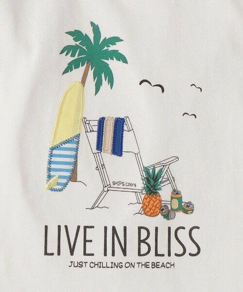 SHIPS / シップス Tシャツ | SHIPS Colors:80〜130cm / パッチワーク 刺繍 Tシャツ | 詳細1