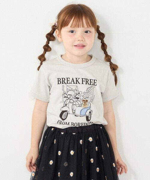 SHIPS / シップス Tシャツ | SHIPS Colors:80〜130cm / パッチワーク 刺繍 Tシャツ | 詳細6