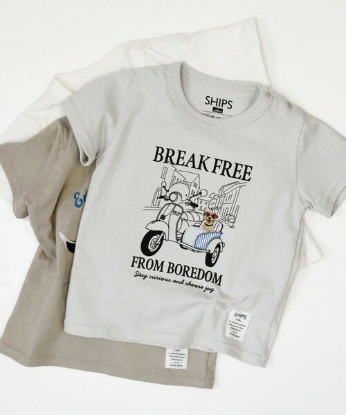 SHIPS / シップス Tシャツ | SHIPS Colors:80〜130cm / パッチワーク 刺繍 Tシャツ | 詳細6