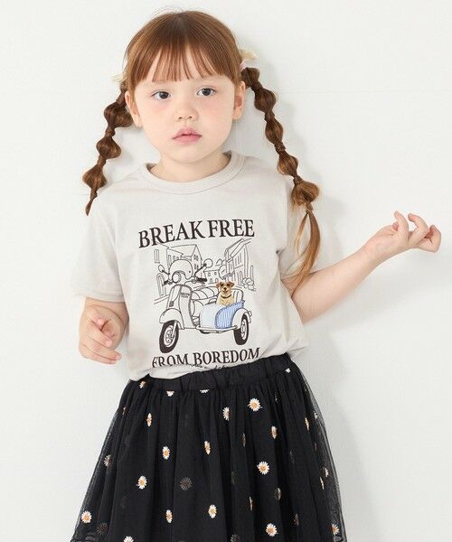 SHIPS / シップス Tシャツ | SHIPS Colors:80〜130cm / パッチワーク 刺繍 Tシャツ | 詳細9