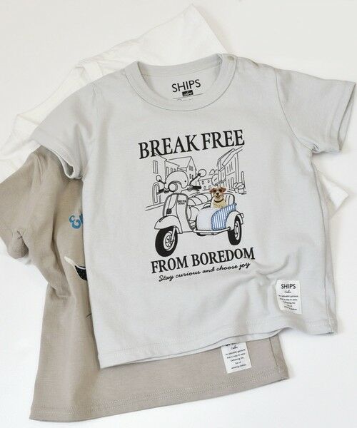 SHIPS / シップス Tシャツ | SHIPS Colors:80〜130cm / パッチワーク 刺繍 Tシャツ | 詳細14