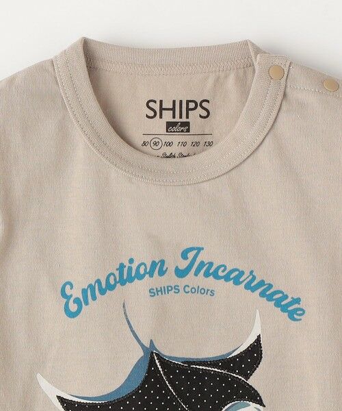 SHIPS / シップス Tシャツ | SHIPS Colors:80〜130cm / パッチワーク 刺繍 Tシャツ | 詳細4