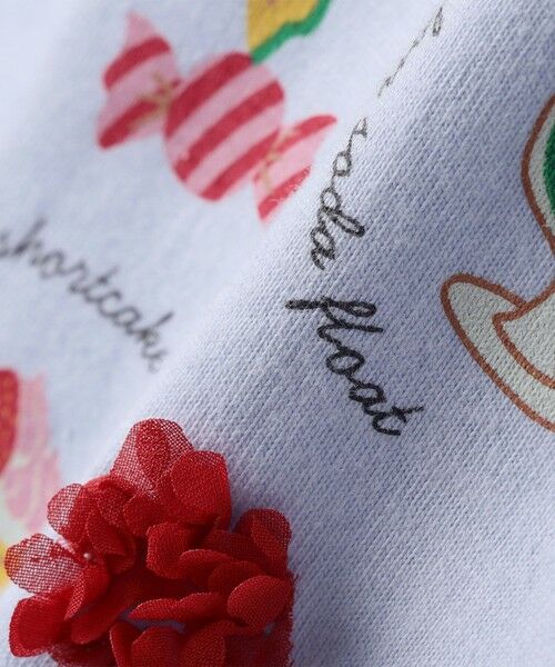 SHIPS / シップス Tシャツ | 《予約》SHIPS Colors:80〜130cm/ パッチワーク刺繍 リボン スイーツ Tシャツ◆ | 詳細10