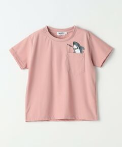 SHIPS / シップス Tシャツ | 【WEB限定】SHIPS Colors:90〜140cm /〈接触冷感・UVカット〉カノコ ポケット プリントT