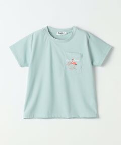 SHIPS / シップス Tシャツ | 【WEB限定】SHIPS Colors:90〜140cm /〈接触冷感・UVカット〉カノコ ポケット プリントT