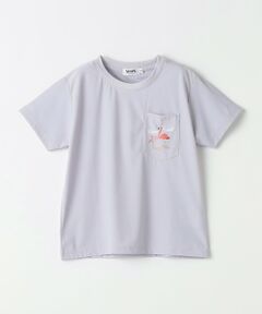 SHIPS / シップス Tシャツ | 【WEB限定】SHIPS Colors:90〜140cm /〈接触冷感・UVカット〉カノコ ポケット プリントT