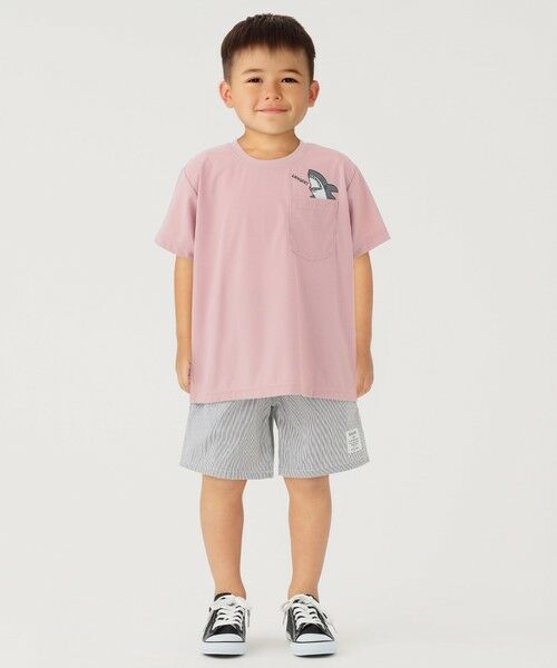 SHIPS / シップス Tシャツ | 【WEB限定】SHIPS Colors:90〜140cm /〈接触冷感・UVカット〉カノコ ポケット プリントT | 詳細10