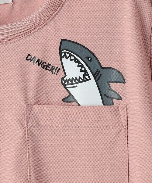 SHIPS / シップス Tシャツ | 【WEB限定】SHIPS Colors:90〜140cm /〈接触冷感・UVカット〉カノコ ポケット プリントT | 詳細3