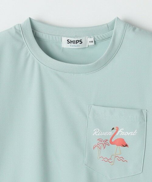 SHIPS / シップス Tシャツ | 【WEB限定】SHIPS Colors:90〜140cm /〈接触冷感・UVカット〉カノコ ポケット プリントT | 詳細6
