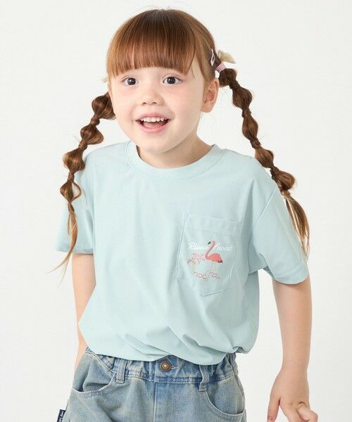 SHIPS / シップス Tシャツ | 【WEB限定】SHIPS Colors:90〜140cm /〈接触冷感・UVカット〉カノコ ポケット プリントT | 詳細21