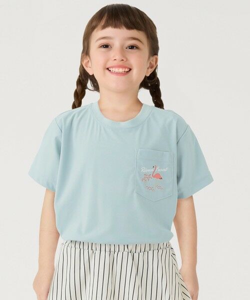 SHIPS / シップス Tシャツ | 【WEB限定】SHIPS Colors:90〜140cm /〈接触冷感・UVカット〉カノコ ポケット プリントT | 詳細28