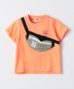 SHIPS / シップス Tシャツ | SHIPS Colors:80〜130cm /〈洗濯機可能〉ボディバッグ プリント Tシャツ