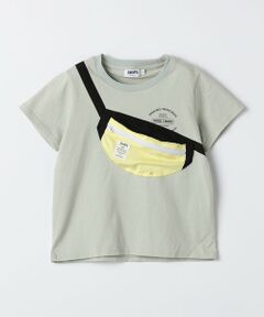 SHIPS / シップス Tシャツ | SHIPS Colors:80〜130cm /〈洗濯機可能〉ボディバッグ プリント Tシャツ