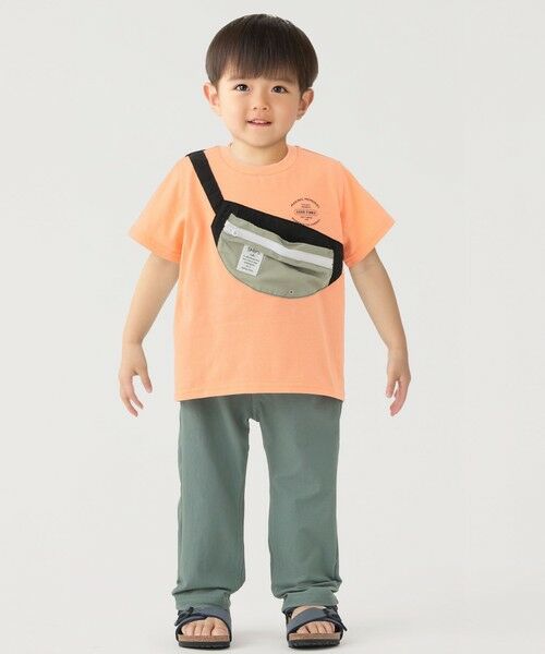 SHIPS / シップス Tシャツ | SHIPS Colors:80〜130cm /〈洗濯機可能〉ボディバッグ プリント Tシャツ | 詳細4