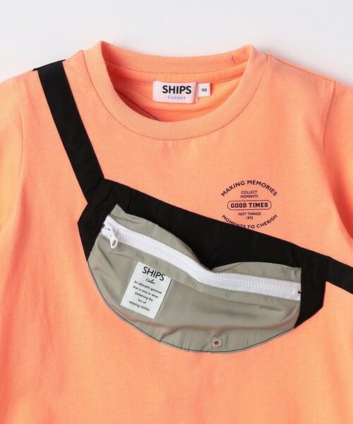 SHIPS / シップス Tシャツ | SHIPS Colors:80〜130cm /〈洗濯機可能〉ボディバッグ プリント Tシャツ | 詳細1