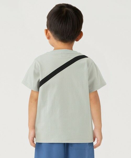 SHIPS / シップス Tシャツ | SHIPS Colors:80〜130cm /〈洗濯機可能〉ボディバッグ プリント Tシャツ | 詳細9