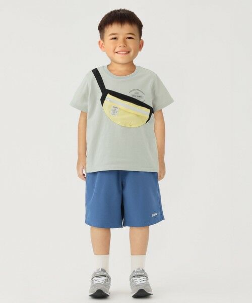 SHIPS / シップス Tシャツ | SHIPS Colors:80〜130cm /〈洗濯機可能〉ボディバッグ プリント Tシャツ | 詳細10