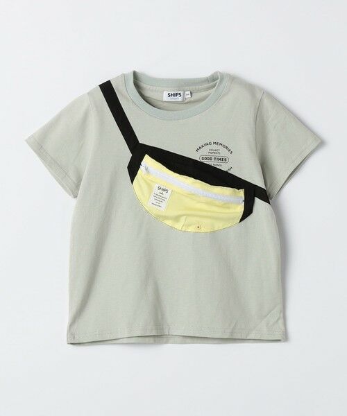 SHIPS / シップス Tシャツ | SHIPS Colors:80〜130cm /〈洗濯機可能〉ボディバッグ プリント Tシャツ | 詳細5