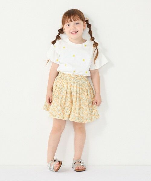 SHIPS / シップス Tシャツ | SHIPS Colors:90〜140cm / リンク フラワー刺繍 Tシャツ◇ | 詳細22