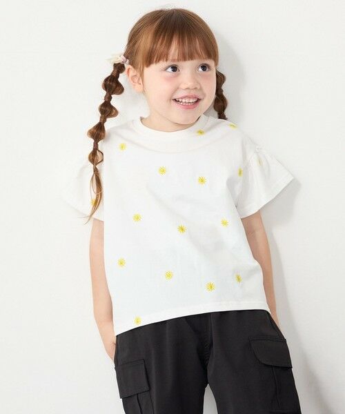 SHIPS / シップス Tシャツ | SHIPS Colors:90〜140cm / リンク フラワー刺繍 Tシャツ◇ | 詳細26