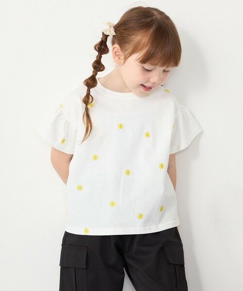 SHIPS / シップス Tシャツ | SHIPS Colors:90〜140cm / リンク フラワー刺繍 Tシャツ◇ | 詳細27