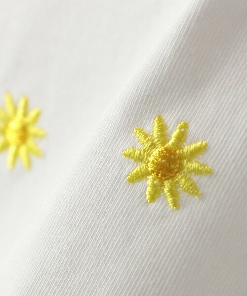 SHIPS / シップス Tシャツ | SHIPS Colors:90〜140cm / リンク フラワー刺繍 Tシャツ◇ | 詳細8