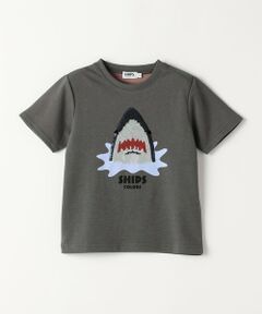 SHIPS / シップス Tシャツ | 《予約》SHIPS Colors:100〜130cm /〈手洗い可能〉スパンコール 刺繍 Tシャツ◆