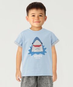 SHIPS / シップス Tシャツ | 《予約》SHIPS Colors:100〜130cm /〈手洗い可能〉スパンコール 刺繍 Tシャツ◆