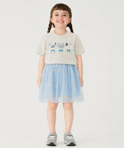 SHIPS / シップス Tシャツ | 《予約》SHIPS Colors:100〜130cm /〈手洗い可能〉スパンコール 刺繍 Tシャツ◆ | 詳細12