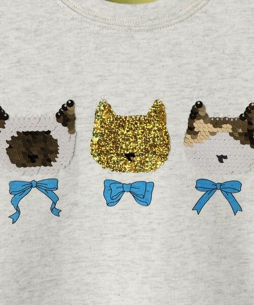 SHIPS / シップス Tシャツ | 《予約》SHIPS Colors:100〜130cm /〈手洗い可能〉スパンコール 刺繍 Tシャツ◆ | 詳細5