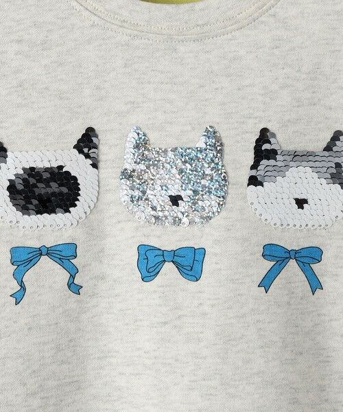 SHIPS / シップス Tシャツ | 《予約》SHIPS Colors:100〜130cm /〈手洗い可能〉スパンコール 刺繍 Tシャツ◆ | 詳細6