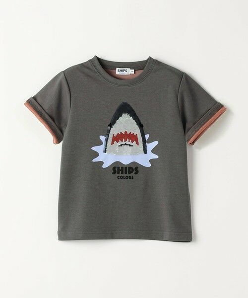SHIPS / シップス Tシャツ | 《予約》SHIPS Colors:100〜130cm /〈手洗い可能〉スパンコール 刺繍 Tシャツ◆ | 詳細13