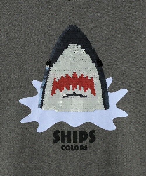 SHIPS / シップス Tシャツ | 《予約》SHIPS Colors:100〜130cm /〈手洗い可能〉スパンコール 刺繍 Tシャツ◆ | 詳細14