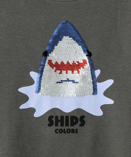 SHIPS / シップス Tシャツ | 《予約》SHIPS Colors:100〜130cm /〈手洗い可能〉スパンコール 刺繍 Tシャツ◆ | 詳細15